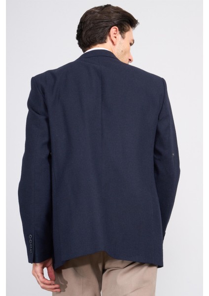 4648 Erkek Kırlangıç Yaka 6 Drop Lacivert Tek Ceket fırsatları