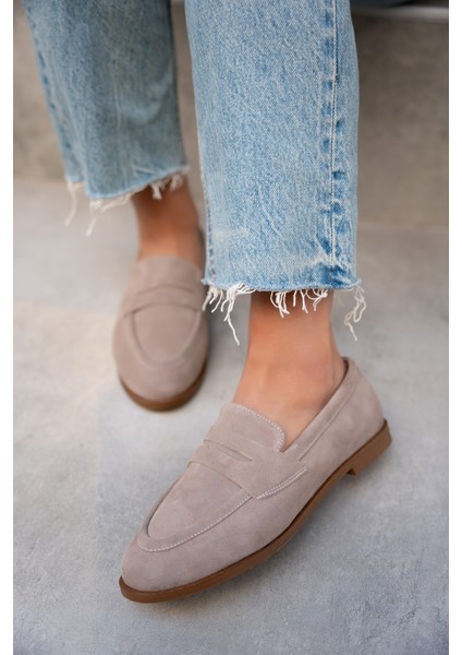 Desna Vizon Süet Düz Taban Ayakkabı fiyatları