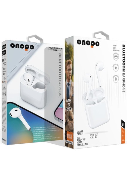 Gürültü Önleyici 5.3 Kablosuz Kulaklık | Aktif Gürültü Engelleme | Dahili Mikrofon | Şık Beyaz Tasarım