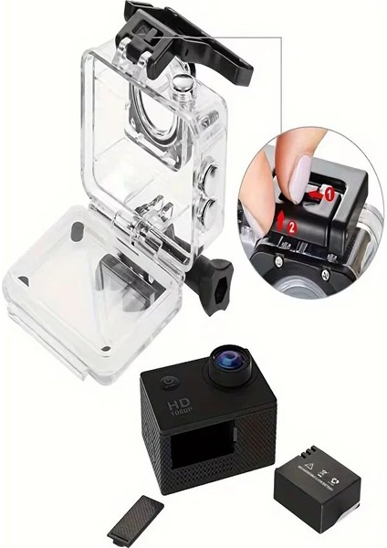 Kask Kamerası 170 Derece 16 Mp 4K Ultra Hd Wifi Aksiyon Kamerası Kumandalı Kamera indirimleri