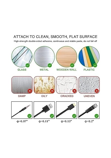 20'li Yapışkanlı Kablo Klipsi Seti – Kablo Düzenleyici, Masa Üstü ve Duvar Için Kablo Tutucu, Kablo Sabitleyici Aparat – Ev Ofis Kablo Yönetimi, Usb, Şarj, Ethernet Kablosu Için Uygundur indirimleri