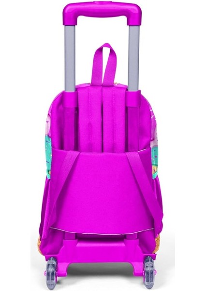 High Işıklı Tekerlekli Dondurma Çekçek Okul ve Seyahat Çantası Kız Çocuk Rengarenk fiyatları