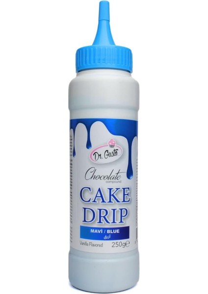 Mavi Cake Drip 250 G – Pasta, Kek ve Tatlı Üzeri Çikolata Kaplama Sosu