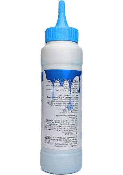 Mavi Cake Drip 250 G – Pasta, Kek ve Tatlı Üzeri Çikolata Kaplama Sosu modelleri