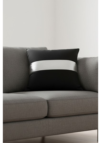 Gümüş Detay Kırlent Yastık Kılıfı Leke Tutmaz Silinebilir fiyatları