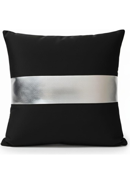 Gümüş Detay Kırlent Yastık Kılıfı Leke Tutmaz Silinebilir fırsatları