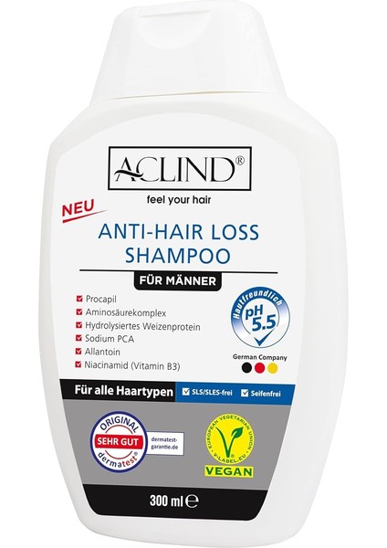 Antı-Haır Loss Shampoo Erkek Saç Bakım Şampuanı (300 Ml)