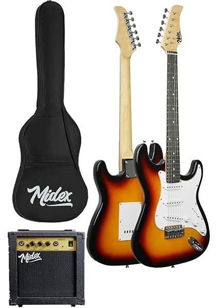 AGE-80SB Amfili Full Elektro Gitar Seti 4/4 Yetişkin 39 Inç Sunburs fiyatları