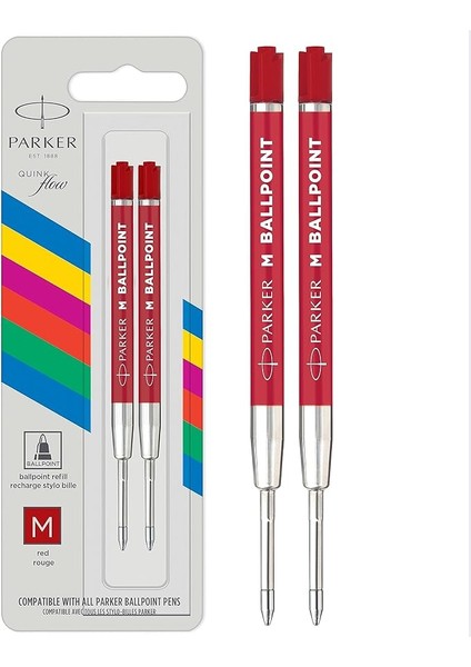 Pk Ekonomik Tükenmez Refill 2'li Bls, M Uç, Kırmızı