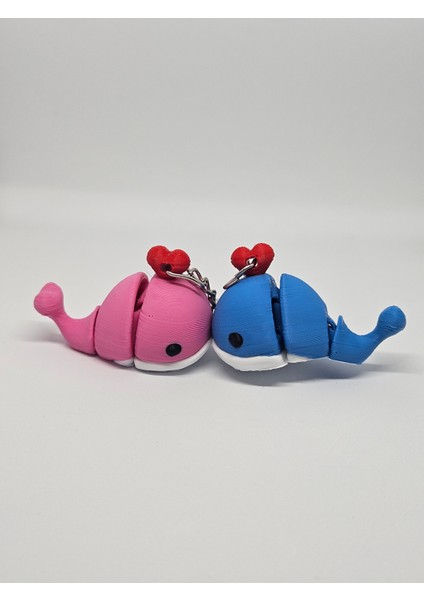 Aysbistudio Mıknatıslı Öpüşen Balık Anahtarlık Çifti – Sevimli Hediyelik Çift Anahtarlık -Sevgililere Özel