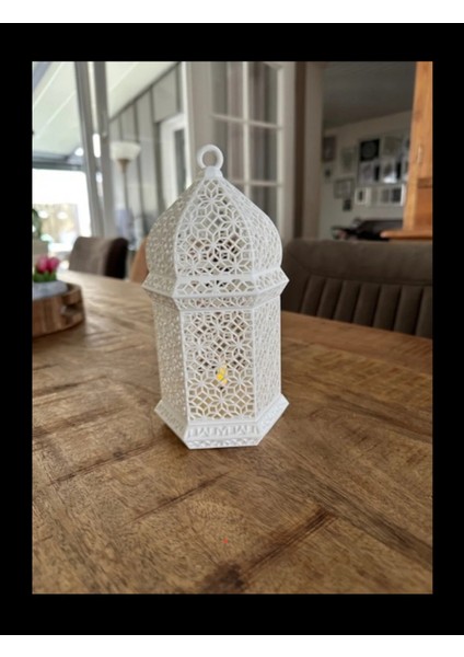 Geleneksel Dekoratif LED Işıklı Masa ve Gece Lambası Arabic Tealight 13 cm fiyatları