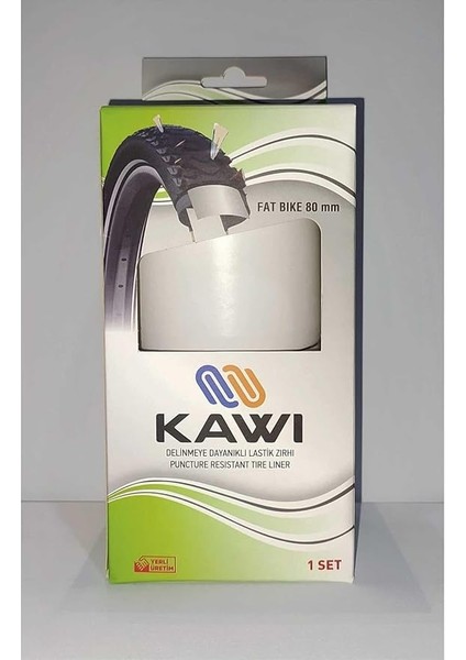 Patlak Önleyici Bisiklet Lastik Zırhı Fatbike 20 Jant Uyumlu Beyaz