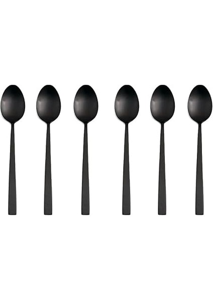 Quantum Mat Siyah Yemek Kaşığı 20CM 6 Adet fırsatları