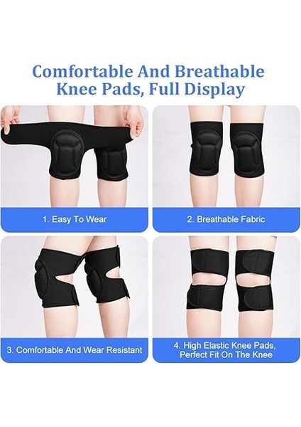 Koruyucu Dizlikler, 20 mm Köpük Pedli 2 Dizlik Çalışması, Çarpışma Önleyici Sünger Kalın Dizlik, Bahçe Işleri Fayans Inşaat Temizleme Jogging Voleybol Için fırsatları