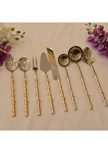 Bambu 8 Parça Servis Seti Gold modelleri