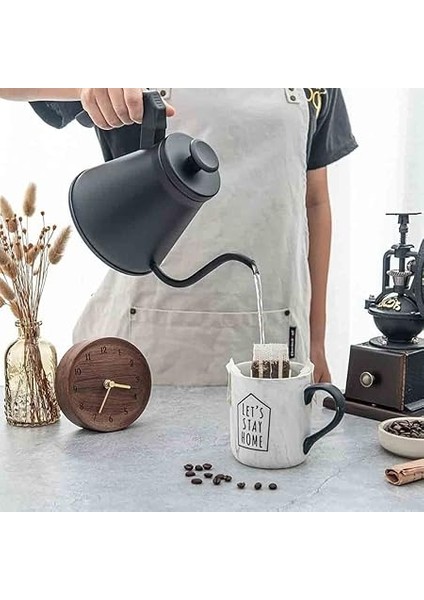 Barista Kahve Gooseneck Kettle - Çelik Kahve Demleme Dripper Kettle - Indüksiyonlu - Paslanmaz Çelik - Siyah, Slim - 1200 ml fiyatları