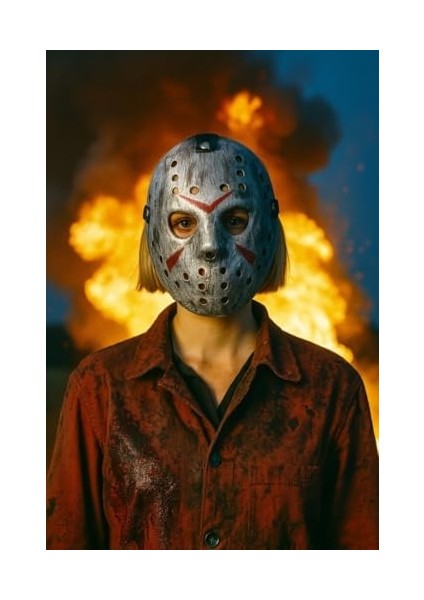 Halloween Maske Jason Gümüş fiyatları