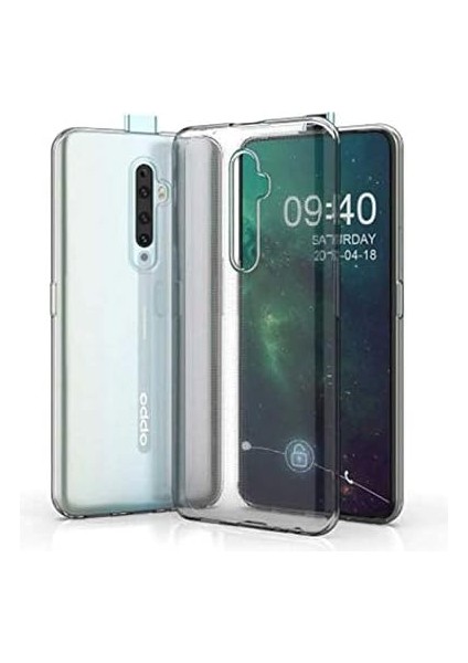 Reno 2z Uyumlu Kamera Korumalı Darbe Önleyici Ultra Slim Tpu Şeffaf Silikon Kılıf (Şeffaf, Oppo Reno 2z)