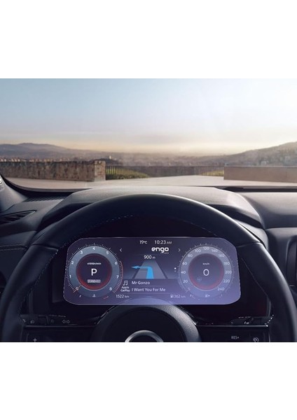 Nissan Qashqai 12.3 Inç Dijital Gösterge Paneli Ile Uyumlu Ekran Koruyucu Nano