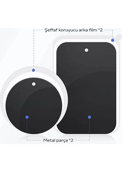 Tüm Telefonlara Uyumlu Magnetic Telefon Tutucu Plaka 2 Adet Mıknatıslı Telefon Arkası Levha indirimleri