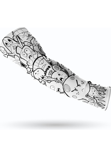 Doodle Tekli Oyuncu Sporcu Kolluk Gamer Sleeve Buffed fiyatları