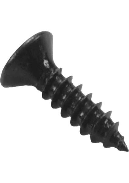 Strat Gitar Stili Için 50 Adet 3mm Pickguard Vidası (Siyah)