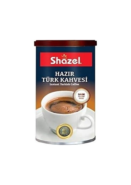 Shazel Hazır Türk Kahvesi Sade - Teneke - 500 gr
