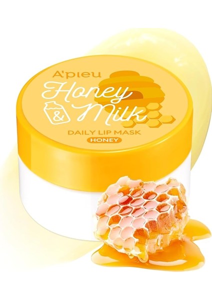 Bal ve Süt Özlü Nemlendirici Dudak Maskesi Bal Aromalı, 6 gr