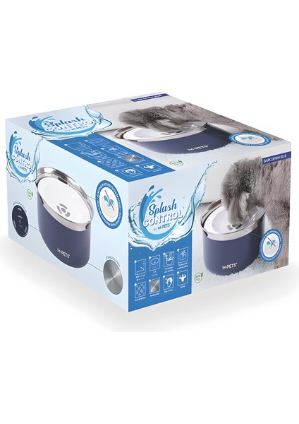 Splash Control Metal Su Kabı 3,7 Litre Blue