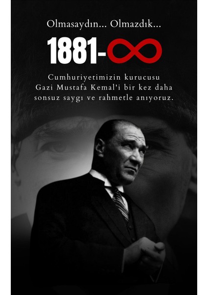 10 Kasım Atatürk'ü Anma Günü Okul Etkinlik Kumaş PANO150X200 cm indirimleri
