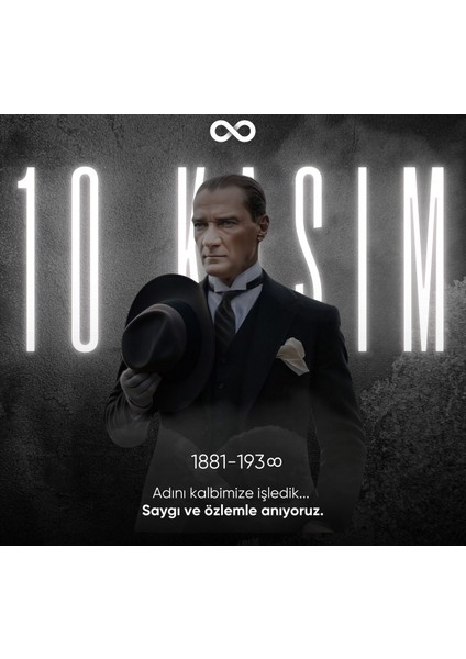 10 Kasım Atatürk'ü Anma Günü Okul Etkinlik Kumaş PANO150X200 cm