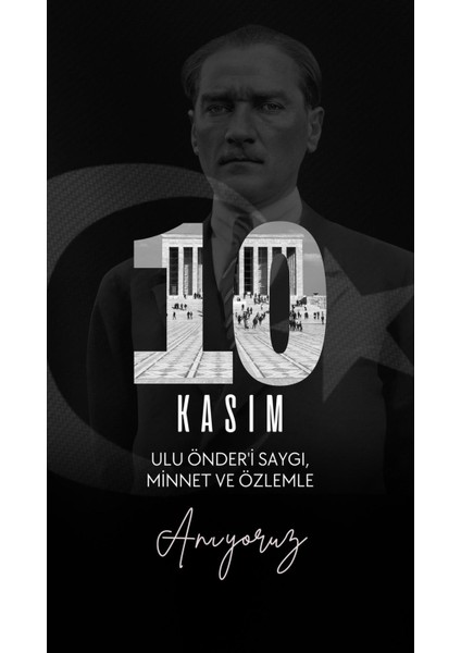 10 Kasım Atatürk'ü Anma Günü Okul Etkinlik Kumaş PANO150X200 cm