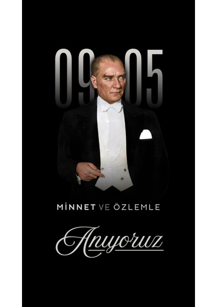 10 Kasım Atatürk'ü Anma Günü Okul Etkinlik Kumaş PANO150X200 cm