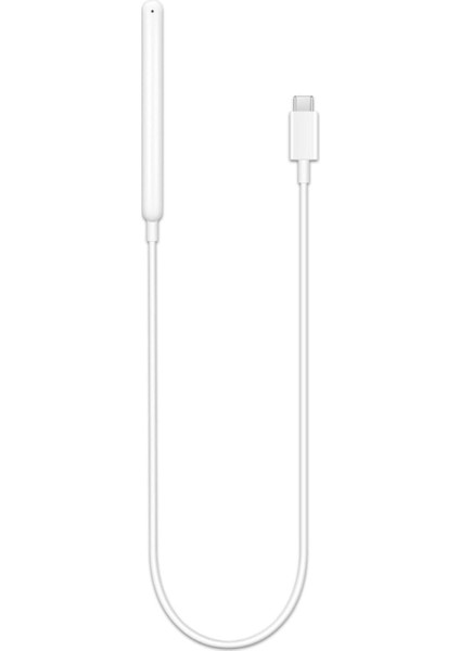 Pencil 2. Nesil Ile Uyumlu Masaüstü Manyetik Type-C Şarj Cihazı Beyaz 35CM Kablo Uzunluğu iPad Pencil ile Uyumlu Manyetik Şarj Kablosu