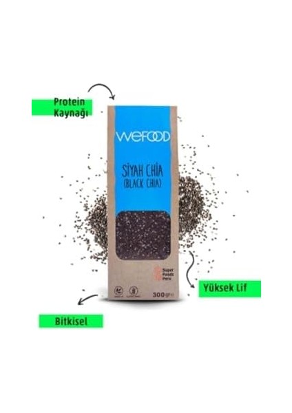 Wefood Siyah Chia - 300 gr modelleri