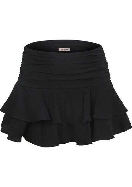 Isla Mini Dokuma Şortlu Etek