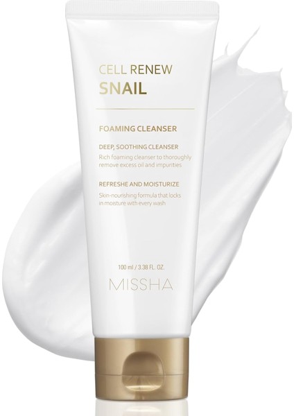 Mıssha Salyangoz Özlü Temizleme Köpüğü Super Aqua Cell Renew Snail Cleansing Foam 100ML fiyatları