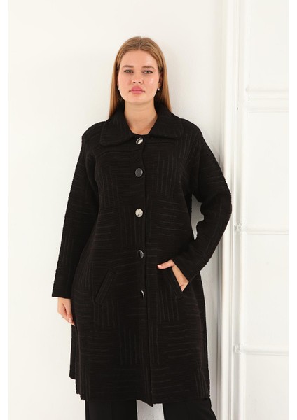 Triko Kaban Yakalı Cepli Desenli modelleri