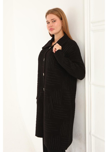 Triko Kaban Yakalı Cepli Desenli indirimleri