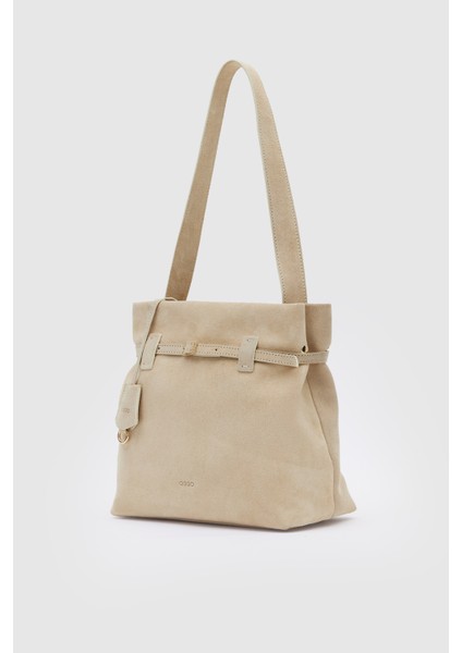 Bej Süet Hakiki Deri Omuz Çantası fiyatları