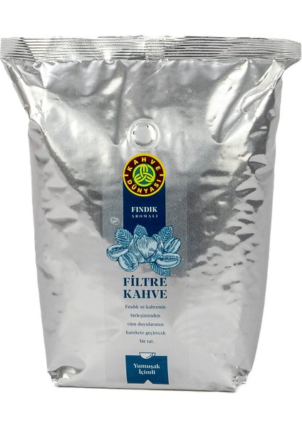 Kahve Dünyası Fındık Aromalı Filtre Kahve Çekirdek 1 Kg.