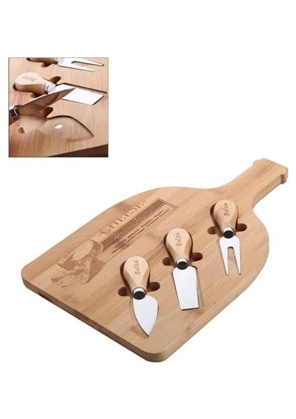 Bambu Peynir Sunum Tabağı, Meyve Yiyecek Tahta Sunum Tabağı 4 Parça | ve Şık Bambu Peynir Sunum Tabağı - Lezzetli Atıştırmalıklarınızı Şık Bir Şekilde Sunun! (33CM*21CM*1.5CM) fiyatları