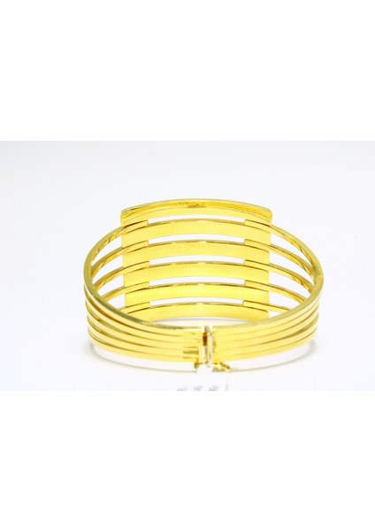 14 Ayar Altın 6 Sıralı Kaburga Kelepçe Bilezik 20.79 gr fırsatları