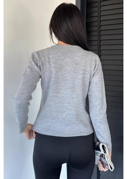 Kadın Düğme Detaylı Triko Ceket P-00018995 fırsatları