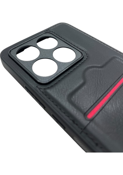 Xiaomi Mi 14T - T Pro Deri Kartlıklı Lüks Kılıf Siyah fiyatları