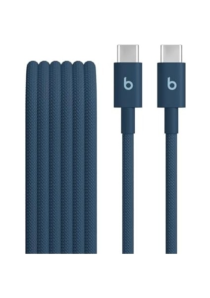 Usb-C&apos;den Usb-C&apos;ye Örgülü Kablo, Hızlı Şarj, Dayanıklı/dolanmayan, ve Aygıtlar Için Uyumlu Şarj Kablosu (1,5 M) – Lacivert fiyatları