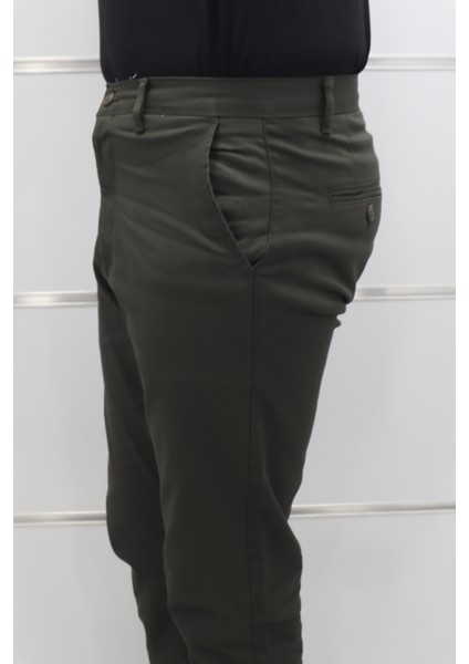 Fistan Store Erkek Düz Yüksek Bel Rahat Kalıp Boru Paça Keten Pantolon modelleri