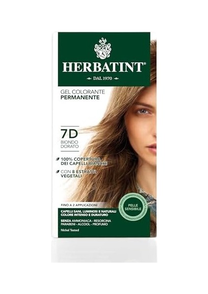 Herbatint 7d Blond Dore Altın Sarısı Saç Boyası, 135 ml modelleri