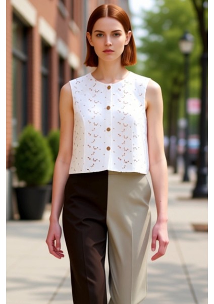 Kadın Dokuma Brode Yelek Bluz Günlük Şıklık ve Konfor Odaklı Tasarım Kaliteli Şık Rahat Modern modelleri