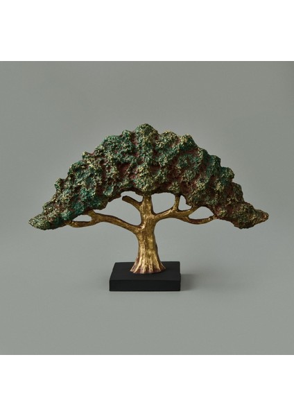 Deco Bonsai Dekor - Yeşil / Kahverengi - 22 cm